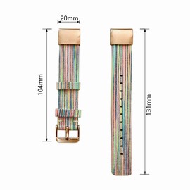 JIAMEER Compatible With Garmin Watch Band for Fenix 6S/ Fenix 5S/ Fenix 7S/ Descent Mk2S,20mm Quick Fit Soft Woven Canvas Wristband Strap for Garmin Fenix 6S Pro,Fenix 5S Plus