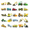 T TAKONE Construction Vehicle Stickers, 50 Pieces Vinyl Excavator Tractor