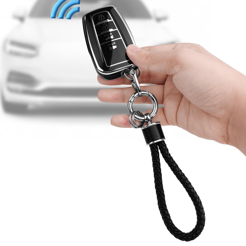 JOYEAR for Toyota Keychain with Key Fob Cover Compatible with