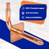(Znkiok 2 Pack) 1/2 Inch Pex Fittings,Copper Stub Out Elbow