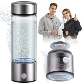 5.0 Upgrade Hydrogen Water Bottle【8-Hour Hydrogen Lock】【 0 chlorine & 0 ozone & 0 heavy metals】100% Leak Proof Hydrogen Water Bottle - PEM/SPE Technology with Brushes, Daily Drinking 5.0 out