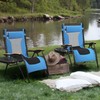 GRETERST Zero Gravity Chair Lawn Chair Oversized Padded Recliner Folding