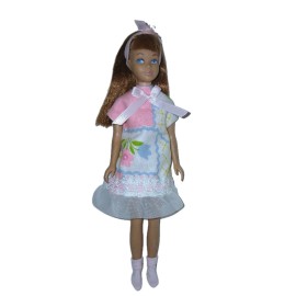 Handmade Skipper BLYTHE Tulip Garden Bubblegum Pink Dress Set - No Doll