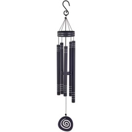 Sunset Vista Designs 93566 Durable Metal Vista Classics Galaxy Wind Chime, 41-Inch, Black