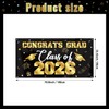 Graduation Decorations 2026 Black and Gold, Graduation Backdrop Banner 71