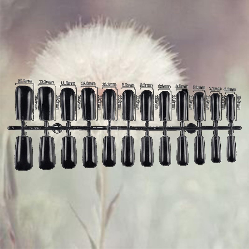 24Pcs Colorful Swirl Fake Nails Gold Stars Press on Nails