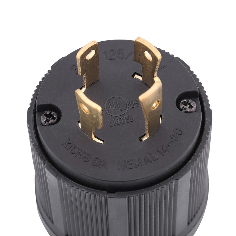 Chazcool NEMA L14-30P Enchufe Macho de EE.UU., 125V-250V 30A Conector