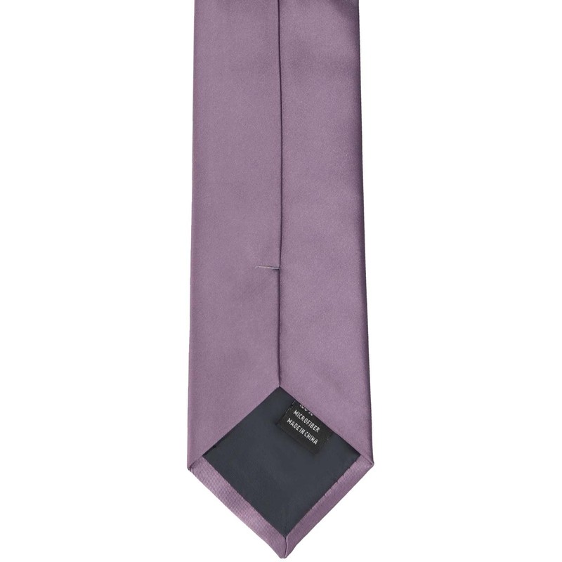 tiemart Boys' Premium Solid Color Tie (Dusty Lilac)