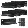 L Bracket,Heavy Duty Corner Brace,Stainless Steel Shelf Bracket,Black Large Angle