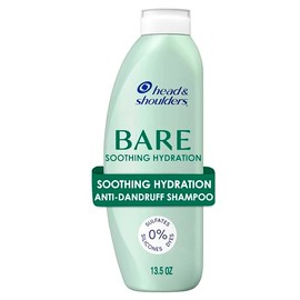 Head & Shoulders Champú anticaspa, hidratación calmante BARE, 1% piritiona de zinc, alivio del cuero cabelludo seco, libre de sulfatos, siliconas, tin