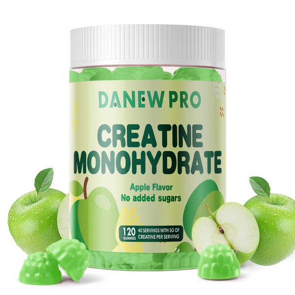 DANEW Pro Creatine Monohydrate Gummies for Men & Women, Creatine