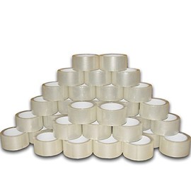 Timtina® 6 Rollen Paketband Klebeband transparent Packband (6 Rollen, Transparent)