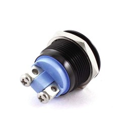 19mm 3/4 Mounting Hole Metal Momentary Push Button Switch, Waterproof Car Switch Start Button