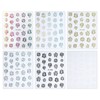 Black and White Lattice Houndstooth Leopard Zebra Pattern Nail Stickers