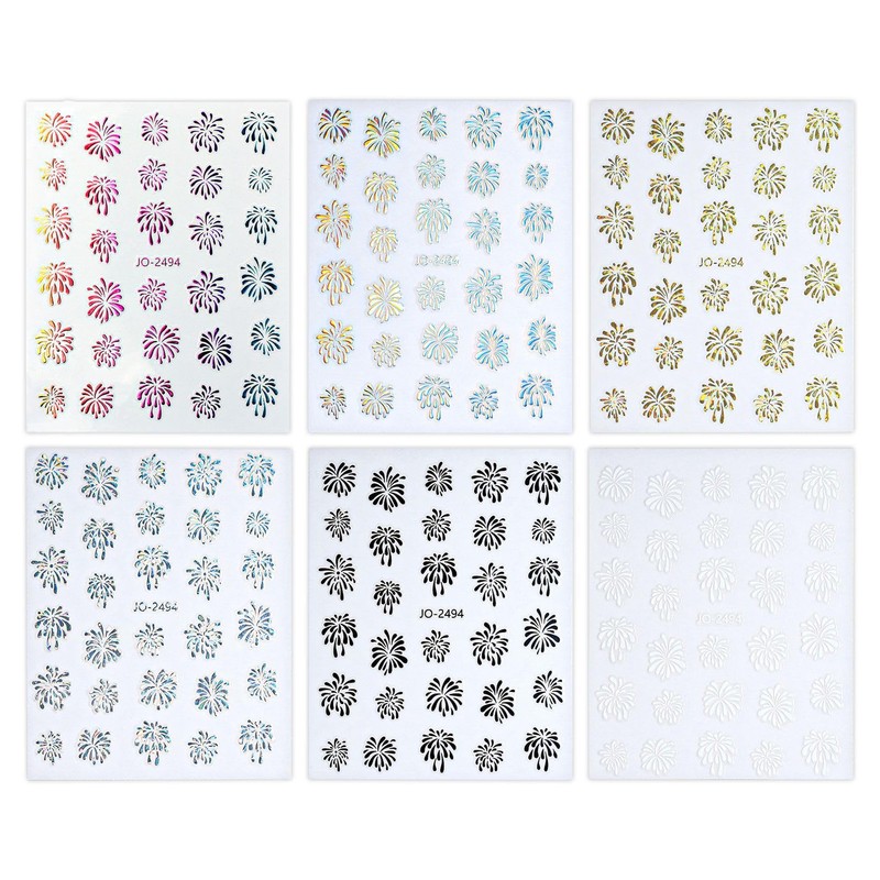 Black and White Lattice Houndstooth Leopard Zebra Pattern Nail Stickers