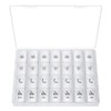 XL Pill Organizer 4 Times a Day, BUG HULL Extra