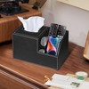 PU Leather Square Tissue Box Cover - Multi-Functional Tissue Box