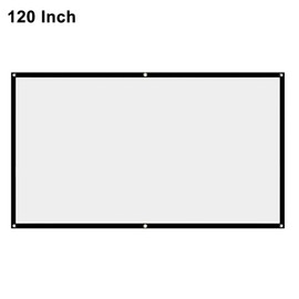 Projector Screen, White Projector Screen, 16:9, No Wrinkles, Home Theater, Foldable Projection Screen, 60inch, 72inch, 84inch, 100inch, 120inch, 150inch, 150inch,