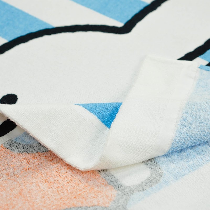 Miffy Towel Blanket, Nap Blanket, Kids, 33.5 x 45.3 inches