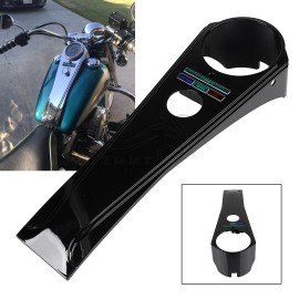 Unbranded Black Long Gas Fuel Dash Panel For Harley Heritage Softail 1991-1995 Shovelhead