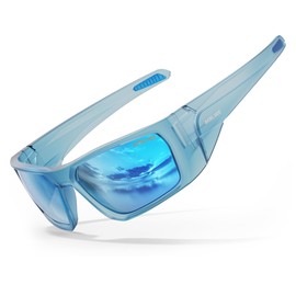 ACBLUCE Polarized Fishing Sunglasses for Men Women Teen Floating Driving Sports Boating Surfing Cycling Running Blue Sun Glasses