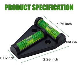 5 Pack RV Levelers, Magnetic T Type Precision Leveling Bubble Leveler, RV Exterior Leveling Stablilization Levelers