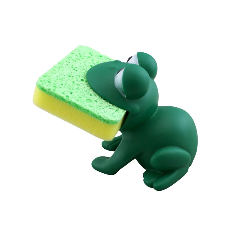 Animal Shape Novelty Kitchen Sponge Holder and Sponge Choice of