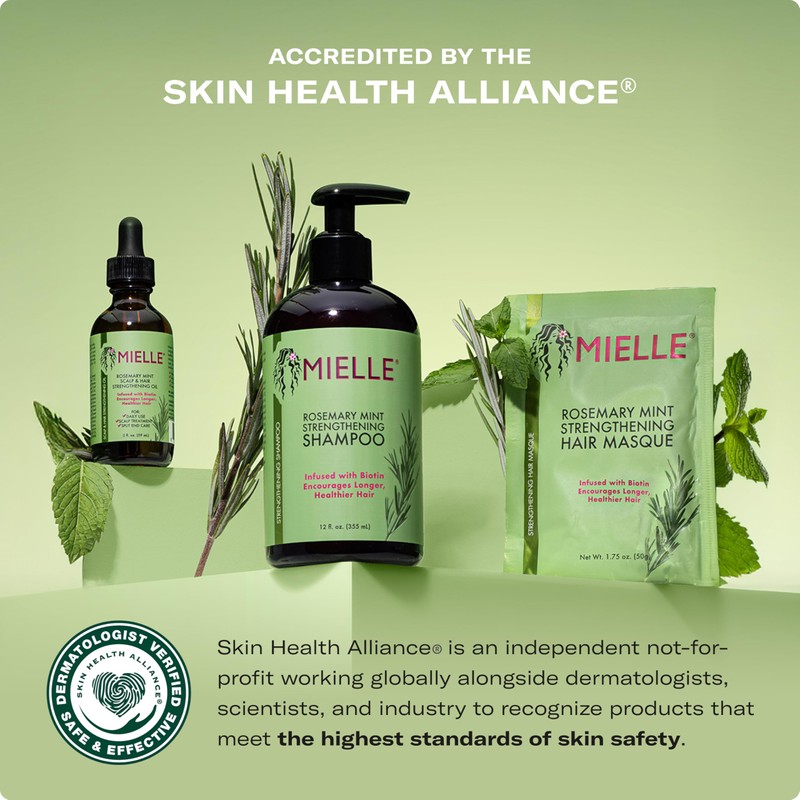 Mielle Organics Rosemary Mint Hair Strengthening Biotin Shampoo - Moisturizing