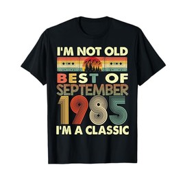 September I'm A Classic Vintage 1985 38th Birthday Gifts T-Shirt