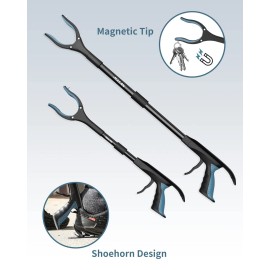 Jellas 7-Piece Hip Replacement Recovery Kit, 2 Pcs Foldable Grabbers (32" & 23") wit...