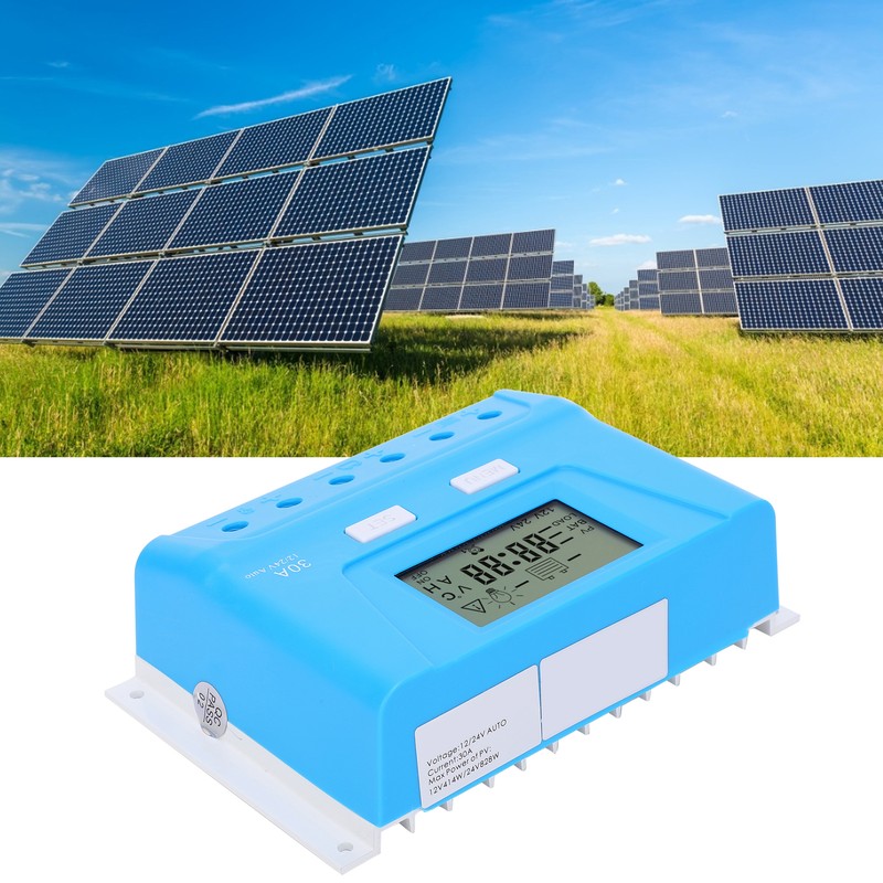 Solar Panel Regulator Charge Controller Industrial Supplies PWM 12/24V 30A