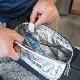 Carry-All Utility Insulated Cooler Bag with Ice Packs and Pouch - Stay Refreshed During Golf, Camping, Picnics, and Outdoor Leisure