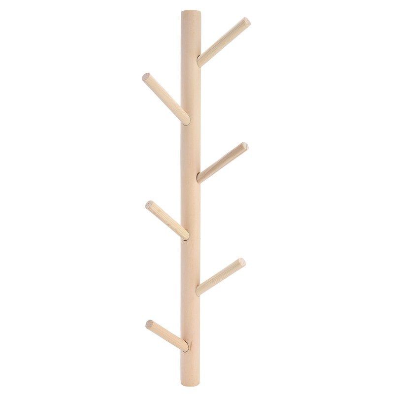 Punch Free Wall Mounted Coat Rack Towel Hanger Tree Branch