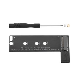 Create idea Solid Hard Drive Adapter Card NVMe M.2 NGFF SSD Adapter Card L-shaped M-Key SSD Hard Drive Converter Card Compatible with MacBook Mini A1347 MEGEN2 MEGEM2