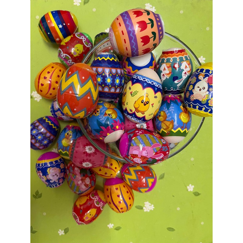 50 Pack Easter Eggs Wrapper Bulk Luminous Eggs Film Heat