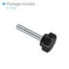 CoCud Knurling Clamp Knob M6 x 35mm Male Thread 21mm