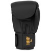 Tapout Torrey Black/Gold Faux Leather Boxing Gloves (1 Pair) 12