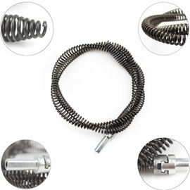 Drain Auger Cable 3.28Ft Clog Remover with Drill Connector 10mm Flexible Plumbing Snake Pipe Drain Cleaner for Kitchen, Bathroom and Shower Sink