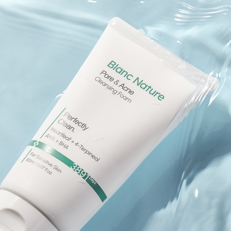Blanc Nature Pore & Acne Cleansing Foam 150ml Set (+50ml)