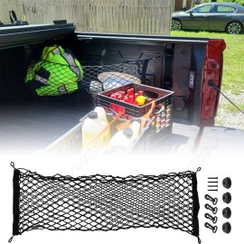 CHUSYYRAY Trunk Bed Envelope Style Mesh Organizer Cargo Net for TOYOTA TUNDRA 2007-2022