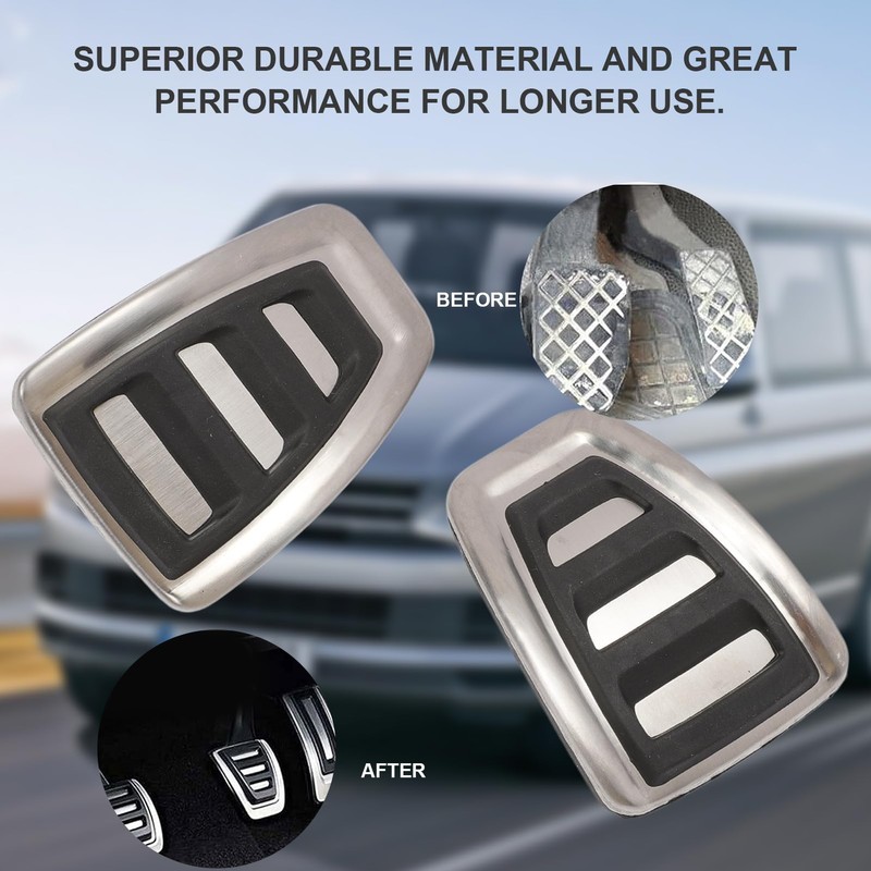 GNXfixt Pedal Cover Clutch Pedal Set Foot Pedal for Transporter