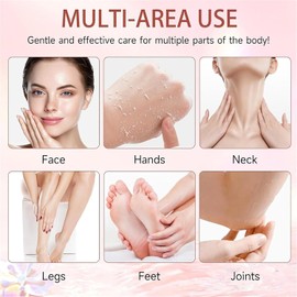 Set de exfoliantes corporales de cúrcuma y flor de cerezo, paquete de 2 unidades. Exfoliante facial y corporal para unificar el tono de la piel, exfoliante de cúrcuma para imperfecciones, exfoliante hidratante de flor de cerezo para una piel suave, 5.3 oz