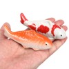 Toddmomy Ceramic Floating Fish, 3pcs Aquarium Floating Goldfish Frog Koi