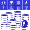 KUQQI 24 Rolls Teflon Tape for Plumbers, 1/2 x 520