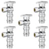 5-Pack HeSun Angle Stop Valve, 1/2" Copper Press x 3/8"