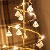 LED Christmas Tree Lamp Battery Powered Spiral Christmas Tree Table