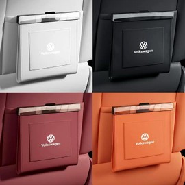 Bolsa de basura magnética coche compatible con para V.W. - impermeable Bolsa de basura y almacenamiento para coche mantiene limpio el interior en viajes largos Negro 1 pcs