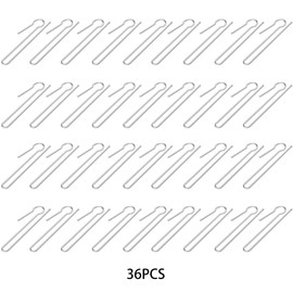 36 PCS Metal Long Curtain Hooks