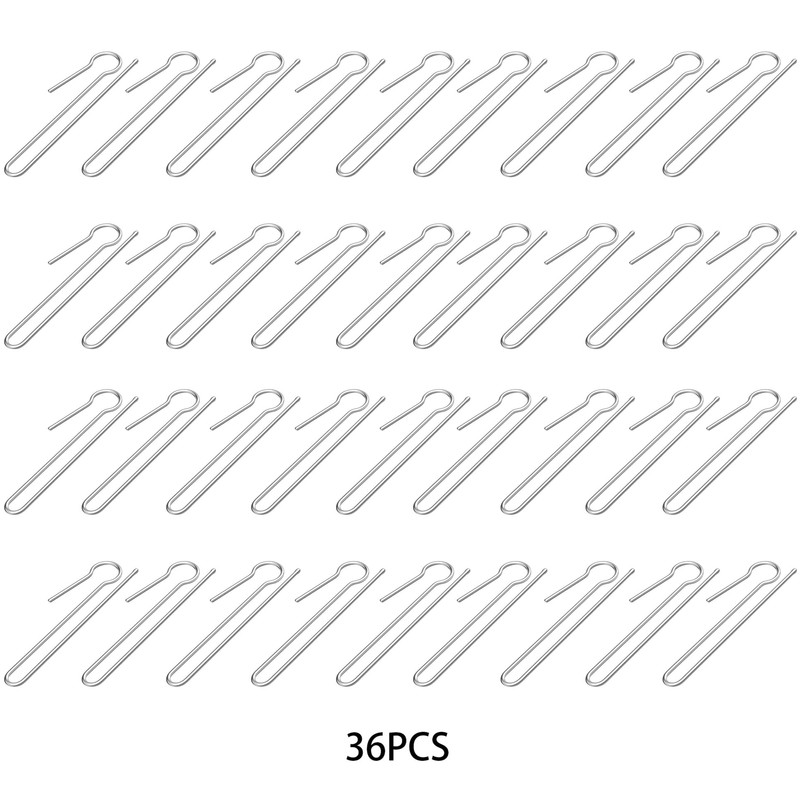 36 PCS Metal Long Curtain Hooks
