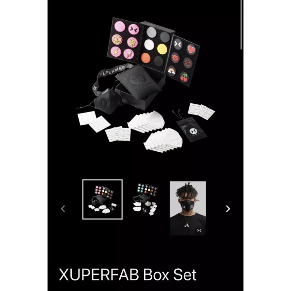 Xupermask Xuperfab Black Face mask Kit